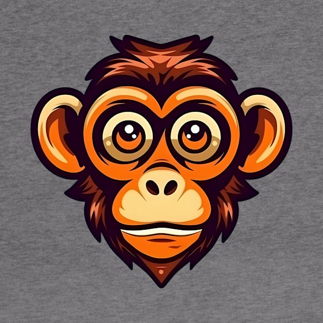 Cute Cartoon Monkey by KOTYA